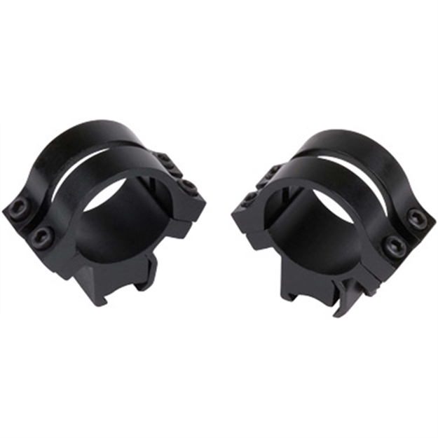 Picture of  Weaver Mounts 49049 Quad Lock Detachable Rings  Matte Black 1" Extra High