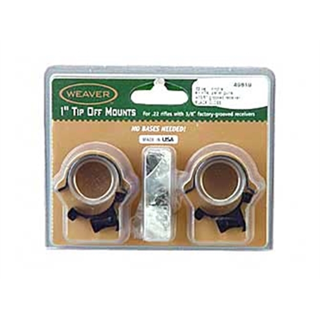 Picture of Weaver Sure-Grip .22 Tip-Off Scope Rings, Pro-View, 1" 49819