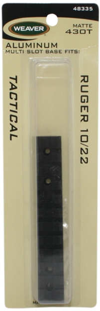 Picture of  Weaver Mounts 48335 Multi-Slot Base 430T Black Ruger 10/22