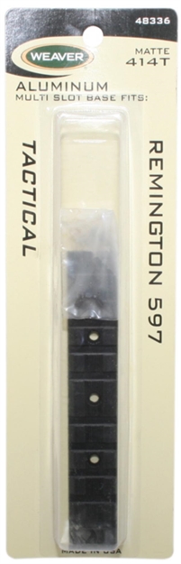 Picture of  Weaver Mounts 48336 Multi-Slot Base 414T Matte Black Remington 597 076683483362