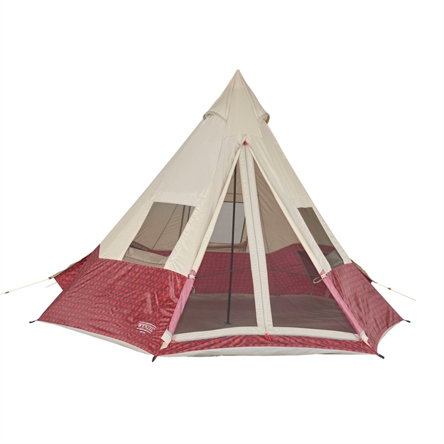 Picture of Wenzel Shenanigan 5 Person Teepee Tent - Red
