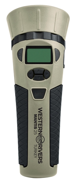 Picture of Western Rivers Mantis 25 Paul Butski Edition Electronic Turkey Call, 25 Pre-Loaded Calls, Pivoting Leg Stand, Hand Lanyard GC25TKY 888151014271