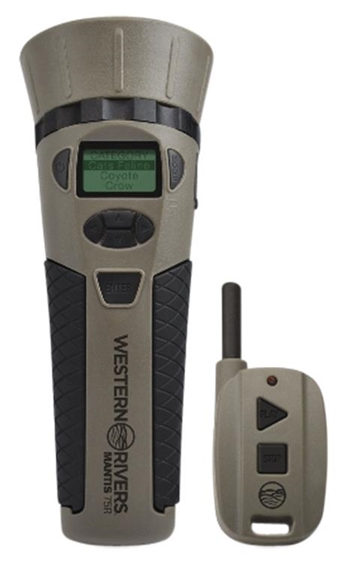 Picture of  Western Rivers Gc75 Mantis 75R Electronic Call Multiple Sounds Attracts Predators Features Remote Control Brown Polymer