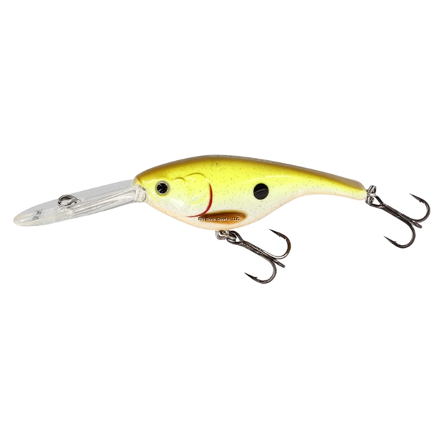 Picture of Westin Babybite DR Deep Running Crankbait, Floating Rootbeer Chartreuse 2 1/2" 7/16 OZ