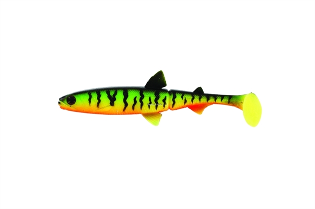 Picture of Westin Hypoteez Soft Jointed Paddle Tail Swimbait, 3 1/2", Crazy Firetiger, 6Pk