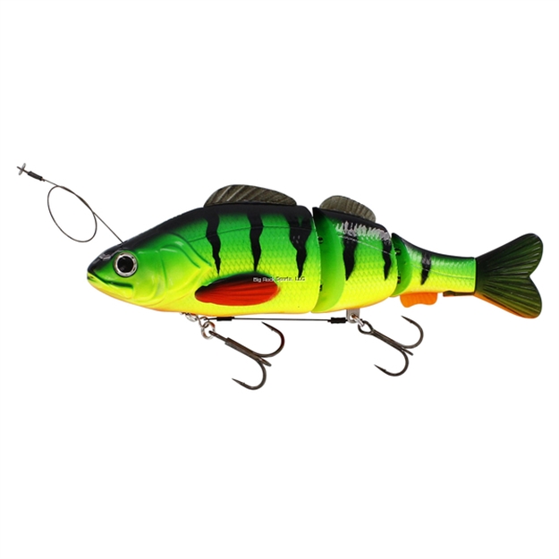 Picture of Westin Percy The Perch Jointed (Hl) Inline Hard Lure, Sinking Firetiger 7 7/8" 3 1/2 Oz, Wire Leader