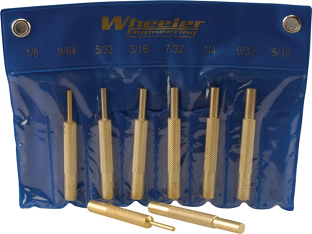 Picture of Wheeler Engineering 8-Pc Brass Punch Set W/Storage Pouch 780-194