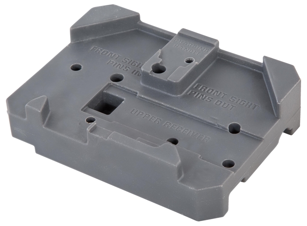 Picture of  Wheeler 156945 Armorer's Bench Block Gray Plastic Rifle AR Platform 661120569459