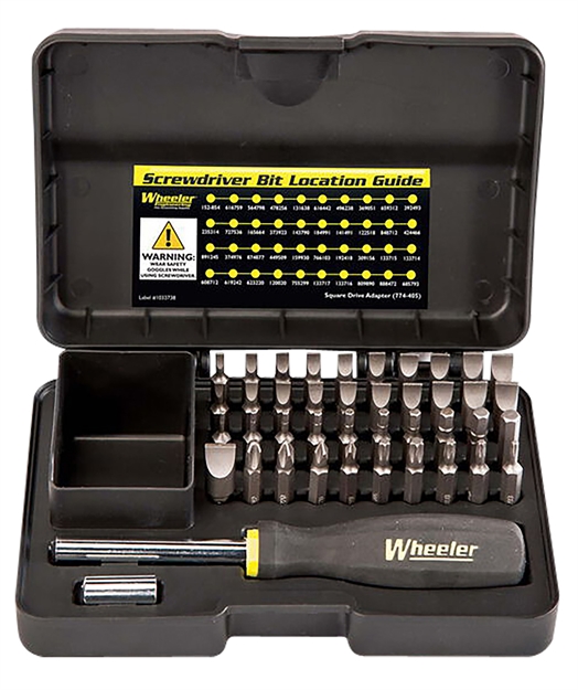 Picture of  Wheeler 4001006 Gunsmithing Screwdriver Set Black 43 Pieces 661120747031