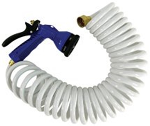 Picture of Whitecap Coiled Hose Blue W/Noz 25'