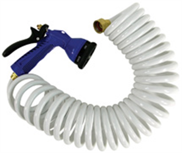 Picture of Whitecap Coiled Hose W/Noz 50' Wht