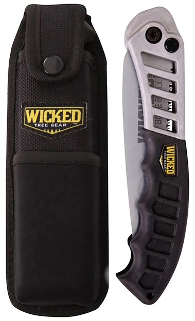 Picture of Wicked Tree Gear Wtg005 Combo Pack  Folding Saw 7" High Carbon Steel Blade/Black Overmolded Aluminum Handle Includes Sheath
