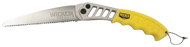 Picture of Wicked Tree Gear Wtg007 Tough Utility  Folding Saw 7" High Carbon Steel Blade/Yellow Overmold Aluminum Handle WTG-007