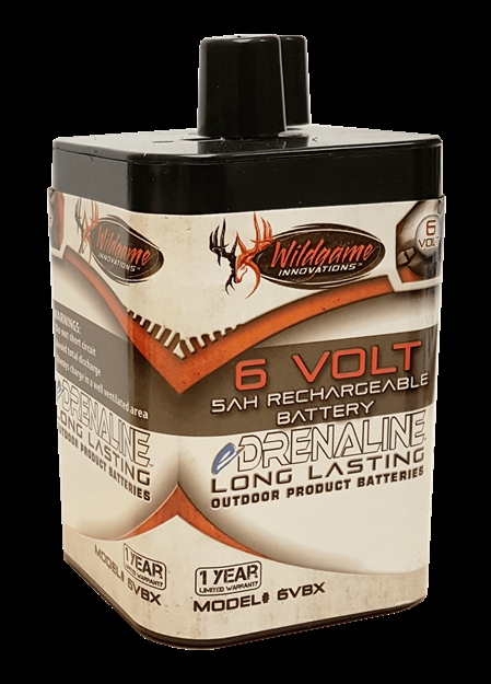 Picture of Wildgame Innovations Wgiwgibt0014 Spring Style Rechargeable Battery Black/Tan 6.0 Volts 5 Mah 6vBK 616376500084