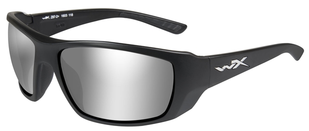Picture of Wiley X Kobe Sunglasses - Grey Silver Flash Lens/Matte Black Frame