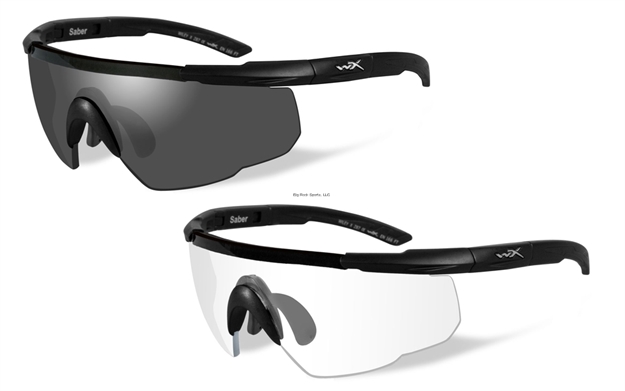 Picture of Wiley X Saber Advanced Changeable Sunglasses - Smoke Grey/Clear Lens - 2 Matte Black Frames