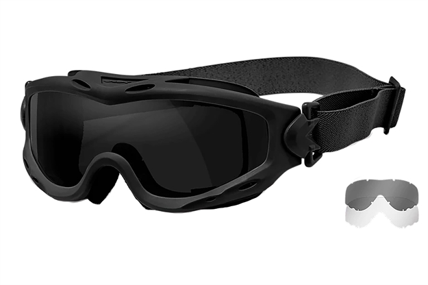 Picture of Wiley X Spear Goggle - 2 Lenses Smoke Grey - Clear /Matte Black Frame SP29B