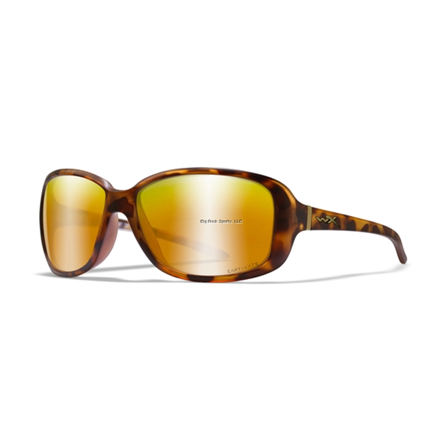 Picture of Wiley X WX Affinity (Womens) Captivate Sunglasses- Polarized Bronze Mirror Lens/Matte Demi Frame