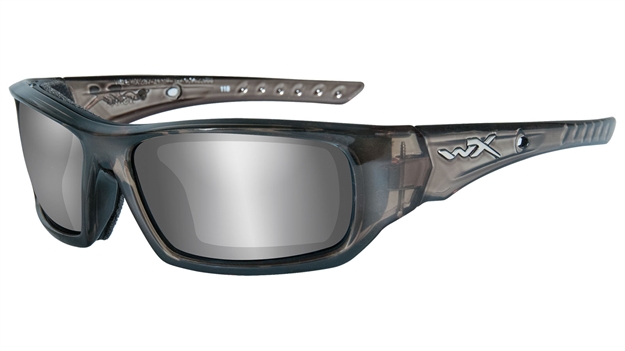 Picture of Wiley X WX Arrow Black Ops Sunglasses Grey Silver Flash/Liquid Grey Frame SZ S-M
