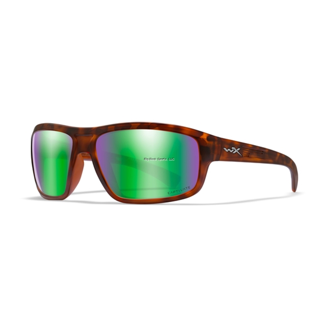 Picture of Wiley X WX Contend Captivate Sunglasses -  Polarized Blue Mirror Lens/Matte Graphite Frame