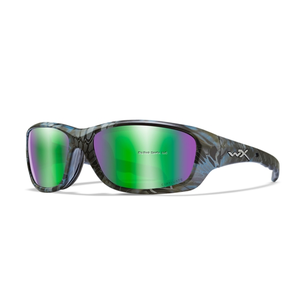 Picture of Wiley X WX Gravity Captivate Sunglasses - Polarized Green Mirror Lens/Kryptek Neptune Frame