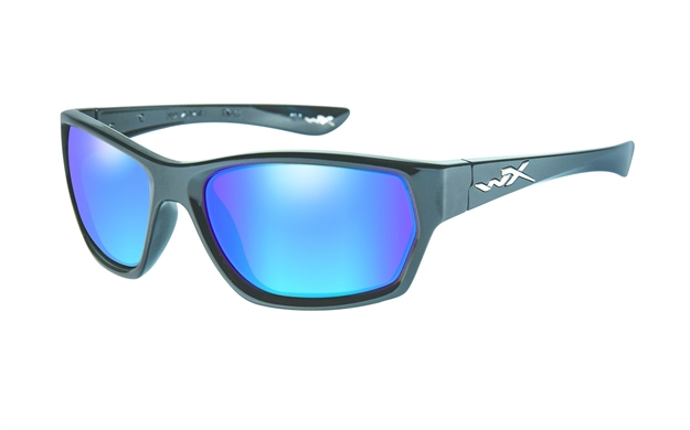 Picture of Wiley X Moxie Street Series Sunglasses Polarized Blue Lens/Gloss Black Frame