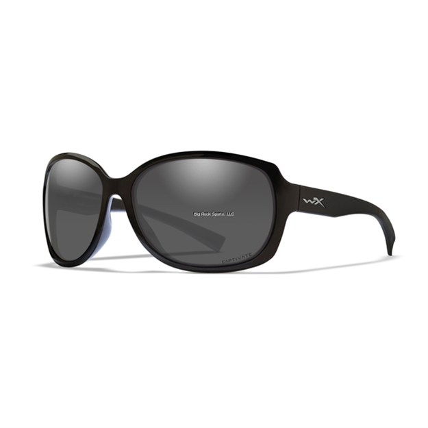Picture of Wiley X WX Mystique (Womens) Captivate  Sunglasses- Polarized Grey Lens/Gloss Black Frame