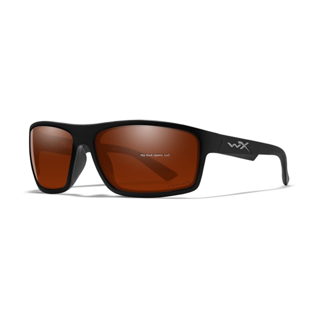 Picture of Wiley X WX Peak Captivate Sunglasses- Polarized Copper Lens/Matte Black Frame
