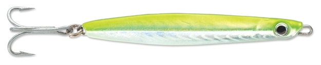 Picture of Williamson Gomoku Jig 100, 3-3/4", 3.5 Oz, Holographic Chartreuse Glow