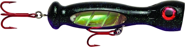 Picture of Williamson Jet Popper Topwater Plug, 7", 4 1/2 Oz, Black Purple, Floating
