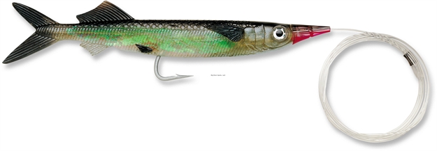 Picture of Williamson Live Ballyhoo J-Rigged Lure, 9 1/2", 2 Oz, Black, Floating,3 PK