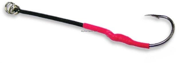 Picture of Williamson Single Assist Hook, Size 7/0, Black Nickel, 4-3/8" Line, 3 Per Pack