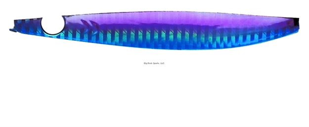 Picture of Williamson Vortex Speed Jig, 4 3/4", 3 1/2 Oz, 9/0 Assist Hook, Black Purple