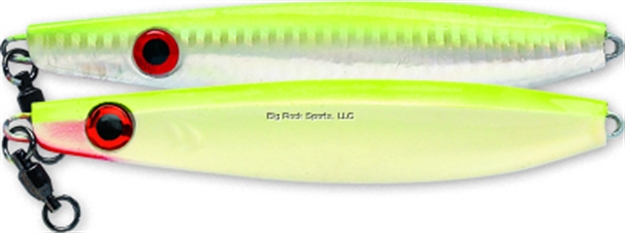 Picture of Williamson Vortex Speed Jig, 5 3/4", 5 Oz, 9/0 Assist Hook, Chartreuse Glow