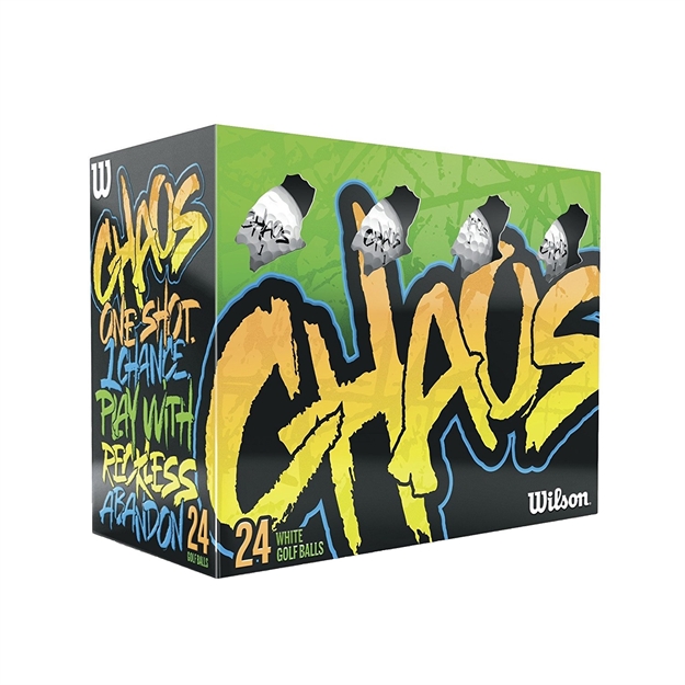 Picture of Wilson Chaos Golf Balls - 24-Balls - White