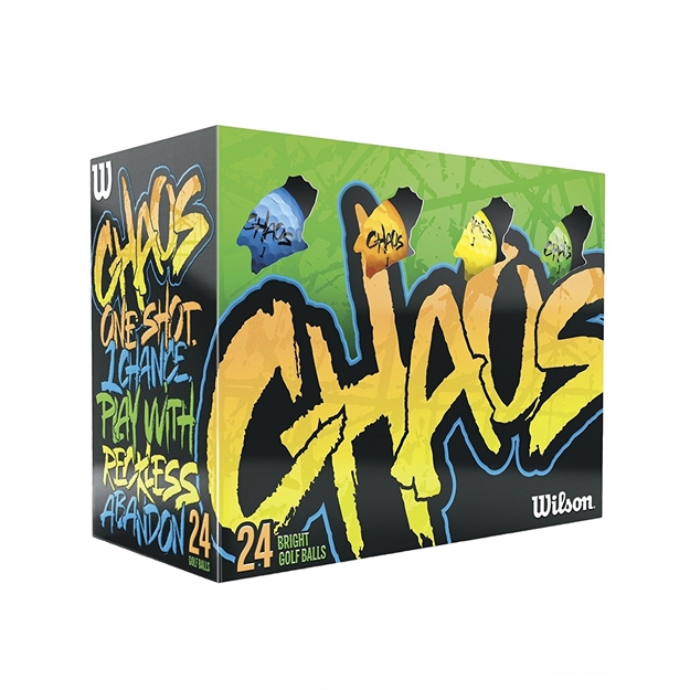 Picture of Wilson Chaos Golf Balls - 24 Balls  Multi-Color