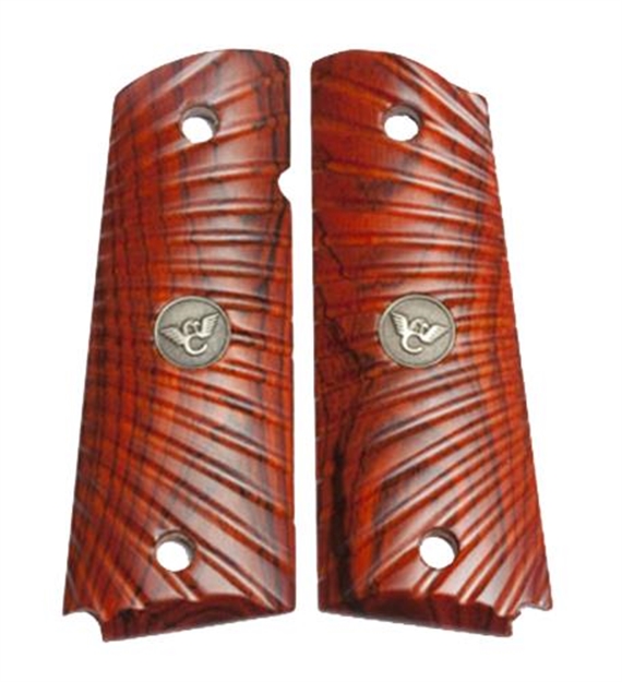 Picture of  Wilson Combat 351Mfs Side Panel Grips Full Size Starburst Cocobolo 874218004699