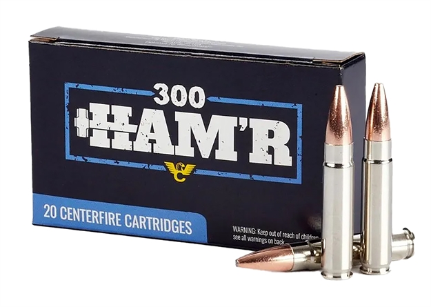Picture of Wilson Combat A300hmr135hbn Ham'r Bonded 300 Ham'r 135 GR Speer Ham'r Bonded Nickel-Plated Brass 20 Bx/ 10 Case A300HMR-135-HB-N 810025503581