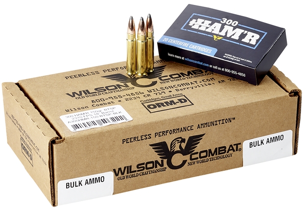 Picture of Wilson Combat A300hmr150btsp Ham'r Boat Tail 300 Ham'r 150 GR Speer Boat Tail Soft Point 20 Per Box/ 10 Case A300HMR-150-BTSP