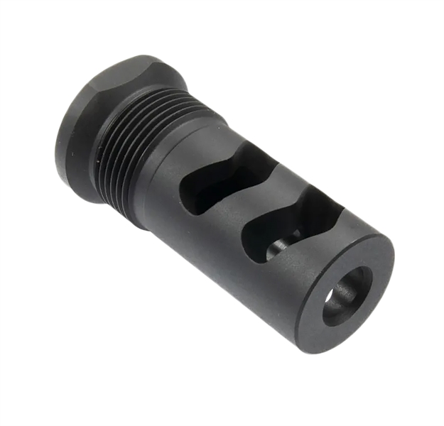 Picture of Wilson Combat Sprtmbfb30 Muzzle Brake Whisper 30 Cal 5/8"X24 Black Melonite SP-RTMBFB-30
