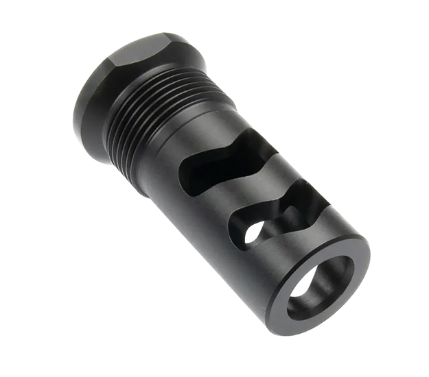 Picture of Wilson Combat Sprtmbfb458 Muzzle Brake Whisper 458Cal 11/16"X24 Black Melonite SP-RTMBFB-458