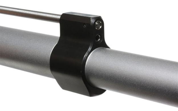 Picture of Wilson Combat Tragbc Adjustable Lo-Profile Gas Block .750" Carbine Length Straight Tube  4140 Chromoly Steel Black Melonite