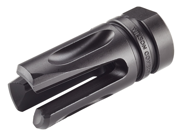 Picture of  Wilson Combat Tratfh458 Accu-Tac Flash Hider Black Matte Melonite 4140 Steel With 11/16"X24 Tpi Threads, 1.99" Oal & .865" Diameter For 458 Socom Ar-Platform