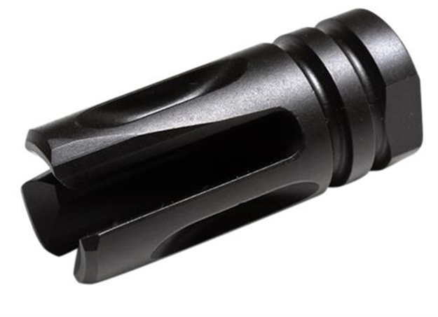 Picture of  Wilson Combat Trathg68 Accu-Tac Flash Hider Black Matte Melonite Steel With 5/8"-24 Tpi Threads, 1.99" Oal &  .865" Diameter For 30 Cal Ar-Platform