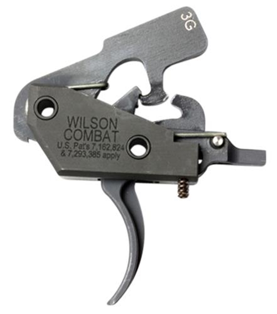 Picture of  Wilson Combat Trttu3g Tactical Trigger Unit  3-Gun Drop-In Trigger With 3.50-4 Lbs Draw Weight & Black Finish For Ar-Platform
