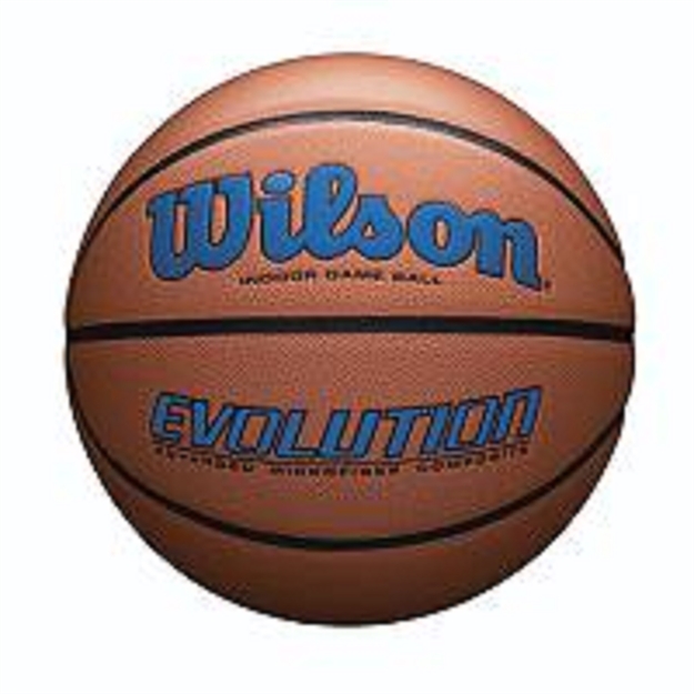 Picture of Wilson Evolution Official Size Game Basketball-Royal