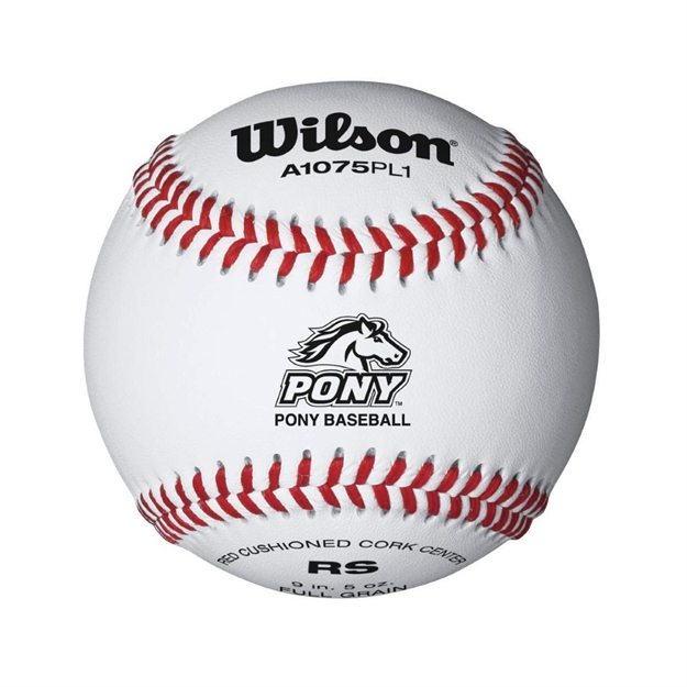 Picture of Wilson Pony League Raised Seam Baseball 12 Pack