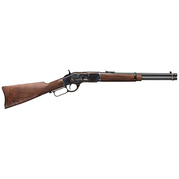 Picture of  Winchester Guns 534280141 Model 1873 Competition Carbine High Grade 45 Colt (Lc) 10+1 20" Color Case Hardened Grade Iii/Iv Oil Walnut Stock Right Hand (Full Size)