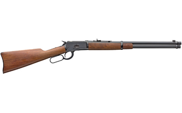 Picture of  Winchester Repeating Arms 534177137 Model 1892 Carbine Full Size 357 Mag 10+1 20" Brushed Polish Blued Steel Barrel, Drilled & Tapped Steel Receiver, Black Walnut Straight Grip Stock 048702119637