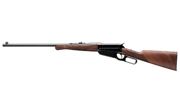 Picture of  Winchester Repeating Arms 534286128 Model 1895 High Grade Full Size 30-06 Springfield 4+1 24" Gloss Blued Button-Rifled Barrel, Drilled & Tapped Steel Receiver, Grade Iii/Iv Walnut Straight Grip Stock 048702019982